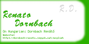 renato dornbach business card